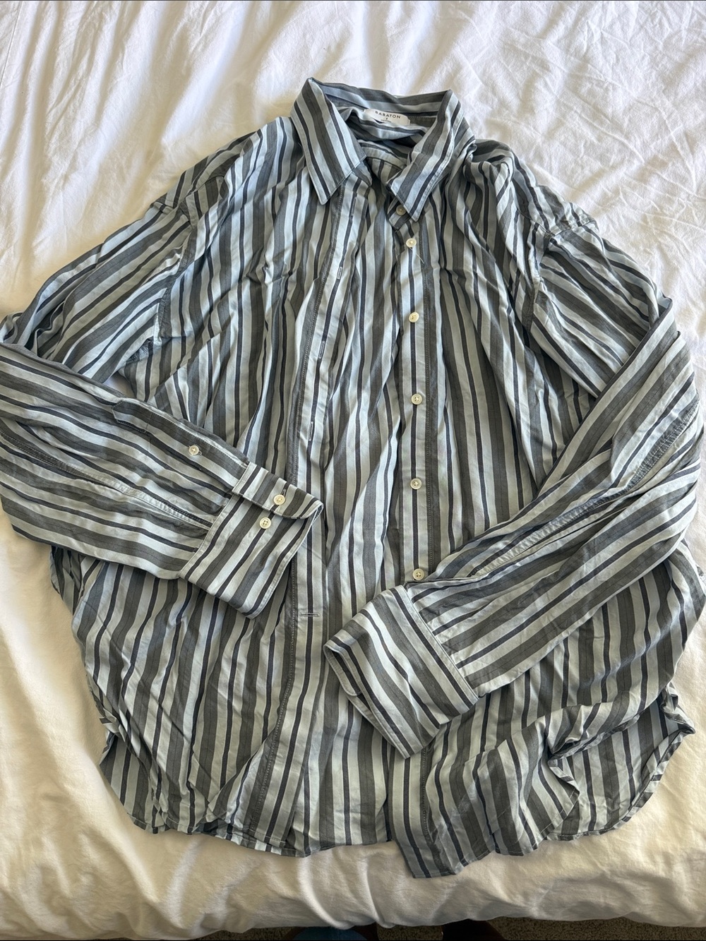 Aritzia Babaton Striped Button Up